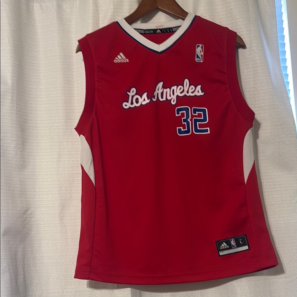 Adidas NBA Kids Los Angeles Clippers #32 Red Basketball Jersey